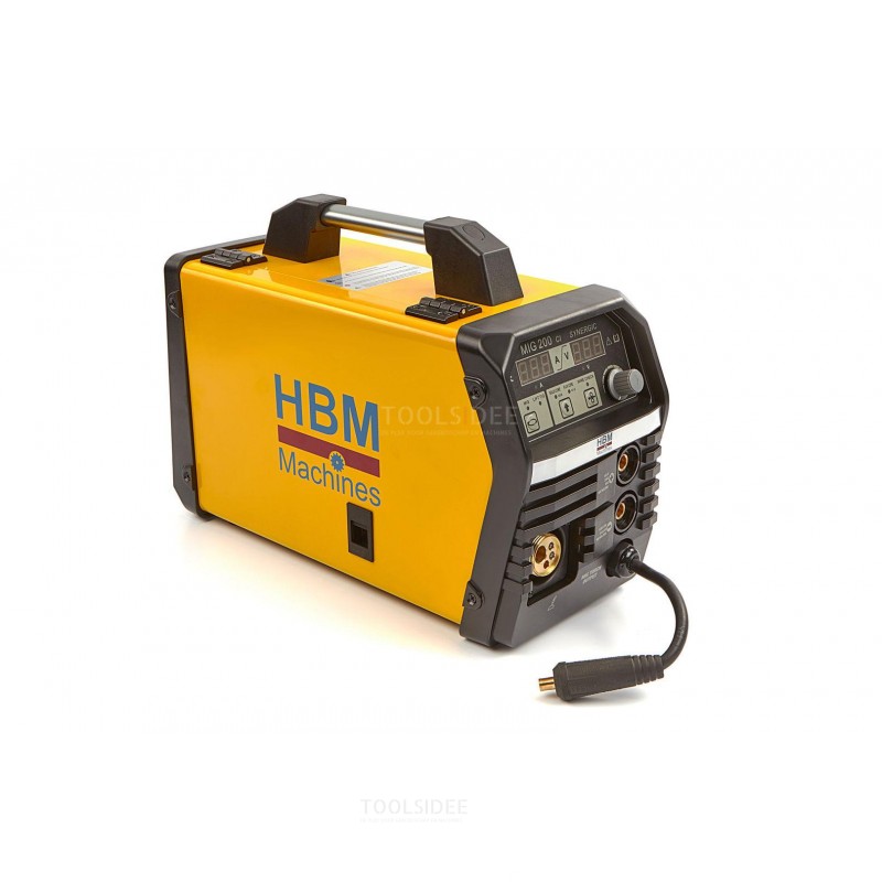 HBM 200 CI Synergic MIG-Schweißgerät mit Digitalanzeige und IGBT-Technologie