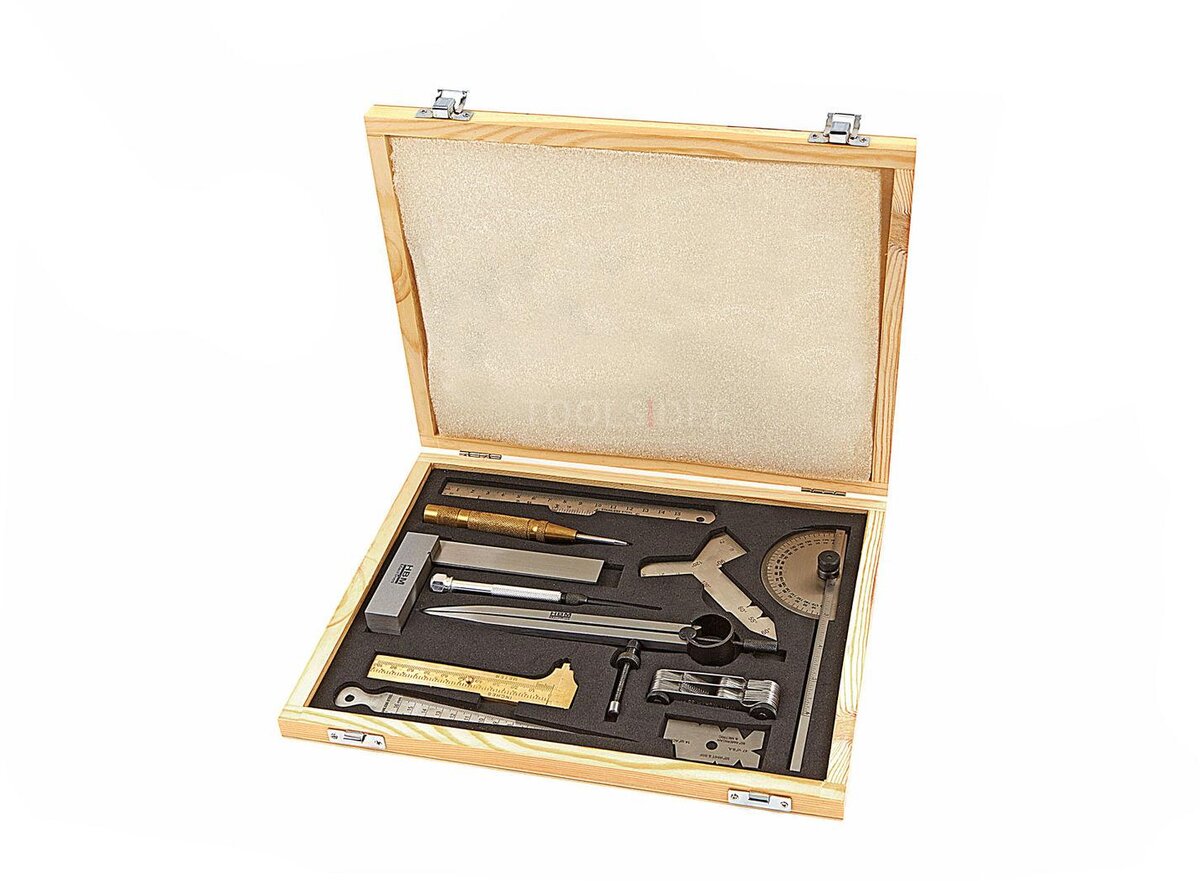 Hbm 11-delt måleværktøj og mærkesæt