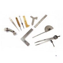 Hbm 11-delt måleværktøj og mærkesæt