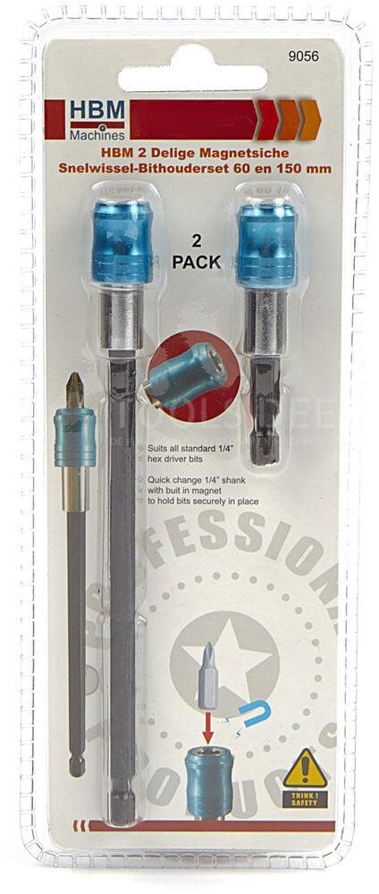 HBM 2 Delige Magnetsiche Snelwissel-Bithouderset 60 en 150 mm
