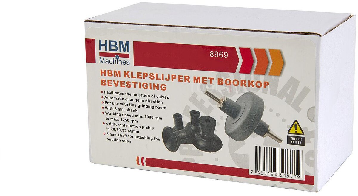 HBM Ventil Grinder For Drilling Machine With Drill Chuck