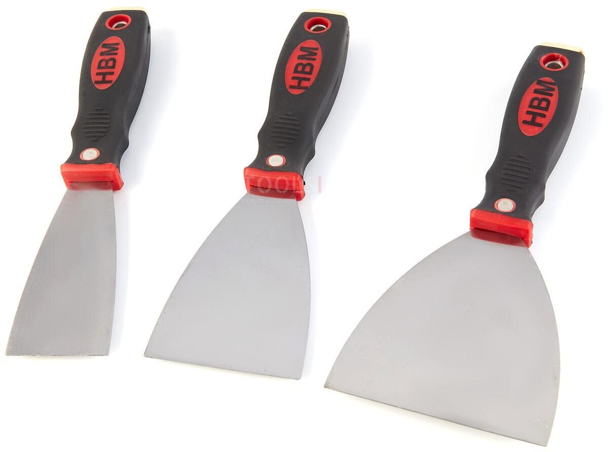 HBM 3-Piece Putty Knife Set