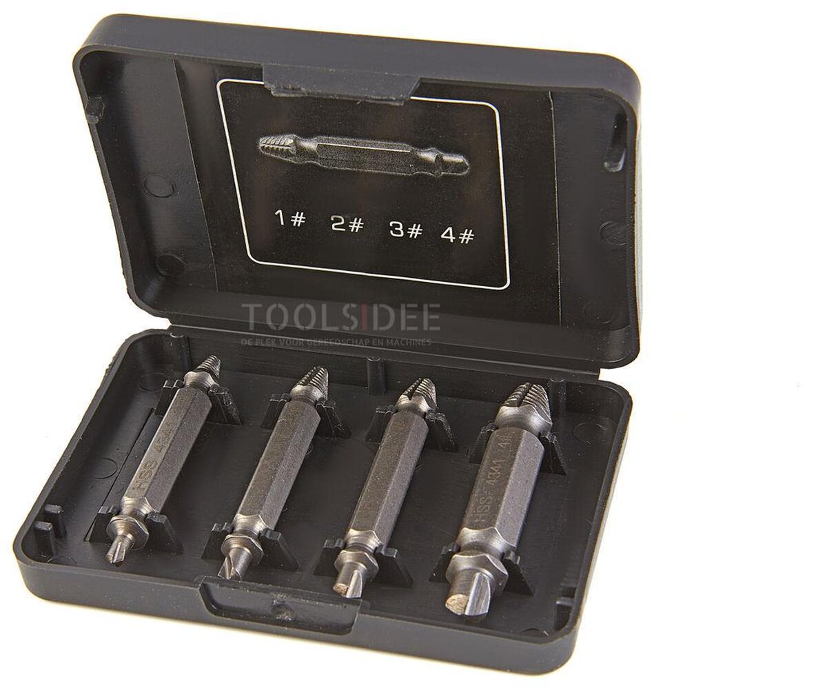 HBM 4-teilige verrückte Schrauben Removerset Modell Grabit