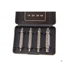 HBM 4-teilige verrückte Schrauben Removerset Modell Grabit