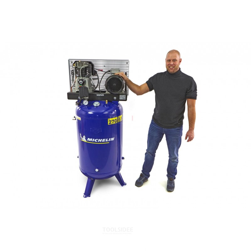 Compressore verticale Michelin da 270 litri 5,5 hp