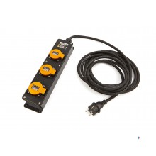 Relectric Professionele IP44 Stekkerdoos Met 5 Meter Kabel 3 x 1,5 mm
