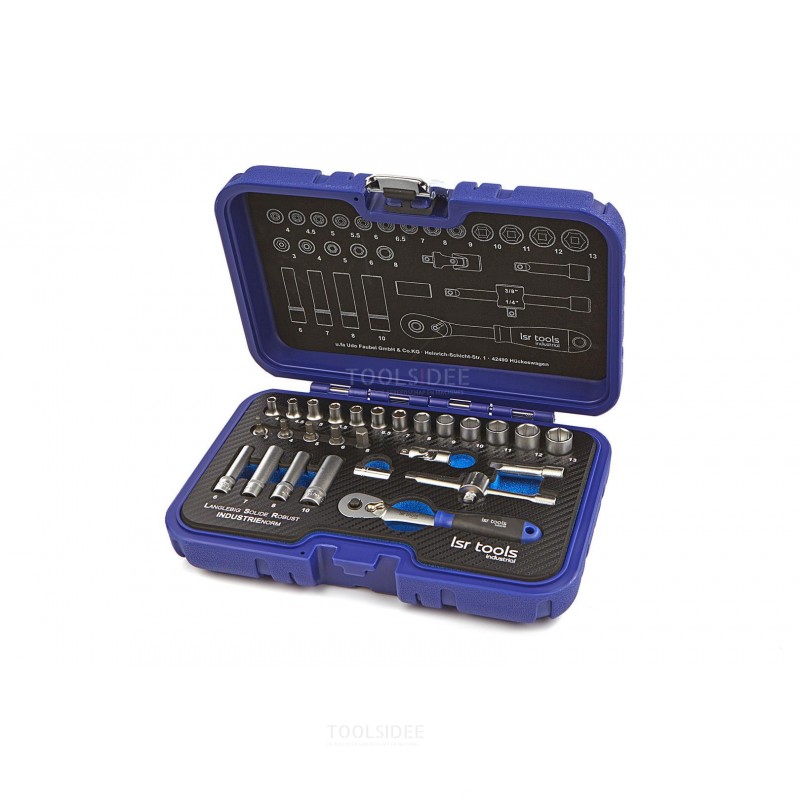 lsr tools 28 piece 1/4 professional industrial socket set