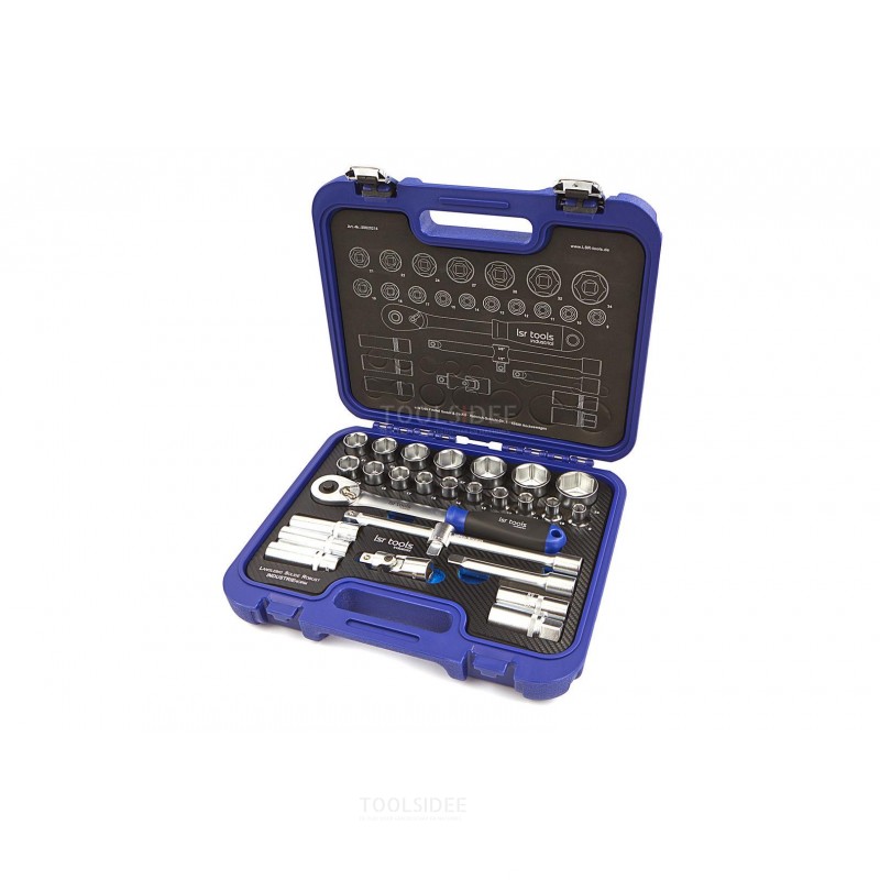 lsr tools 27 piece 1/2 professional industrial socket set