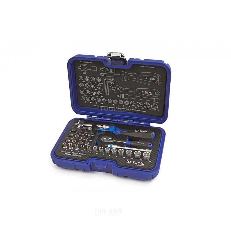 LSR Tools 36-osainen 1/4 Professional Industrial Socket Set - SET 2