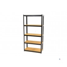 HBM 2-part professional shelf rack / garage rack 5 x 175 kg