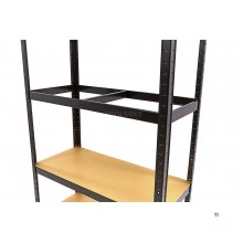 Hbm 2-delad professionell hyllställ / garage rack 5 x 175 kg