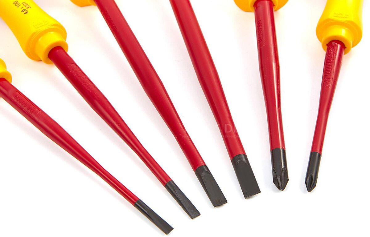 wiha vde screwdriver set soft finish electric 6 pieces - 3201k6