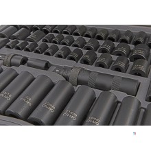 HBM 119 Piece Professional Power Socket Set Metrisk og INCH Størrelser
