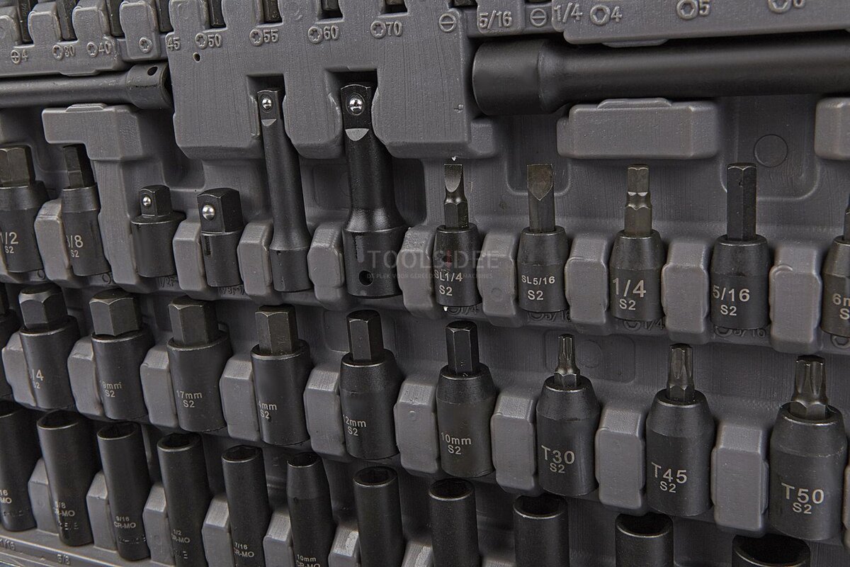 HBM 119 Piece Professional Power Socket Set Metrisk og INCH Størrelser