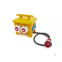 HBM 4 x 400 volt and 2 x 230 volt distribution block, power strip - ip44