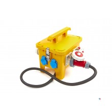 HBM 4 x 400 volt and 2 x 230 volt distribution block, power strip - ip44