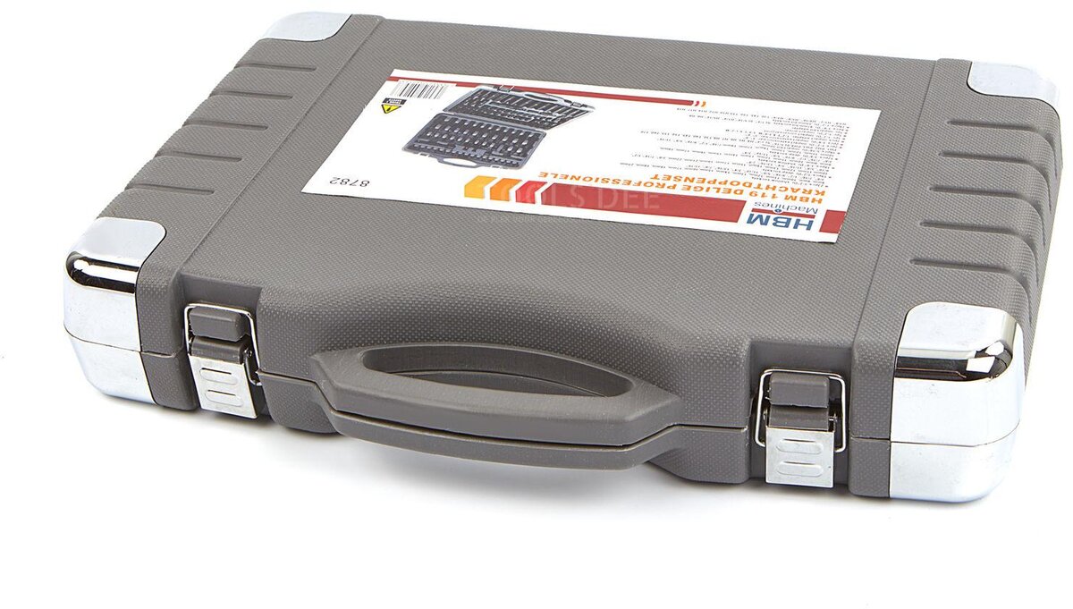 HBM 119 Piece Professional Power Socket Set Metrisk og INCH Størrelser