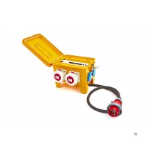 HBM 4 x 400 volt and 2 x 230 volt distribution block, power strip - ip44