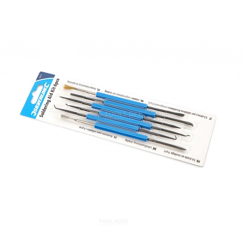 Silverline 6-piece soldering brush tool set