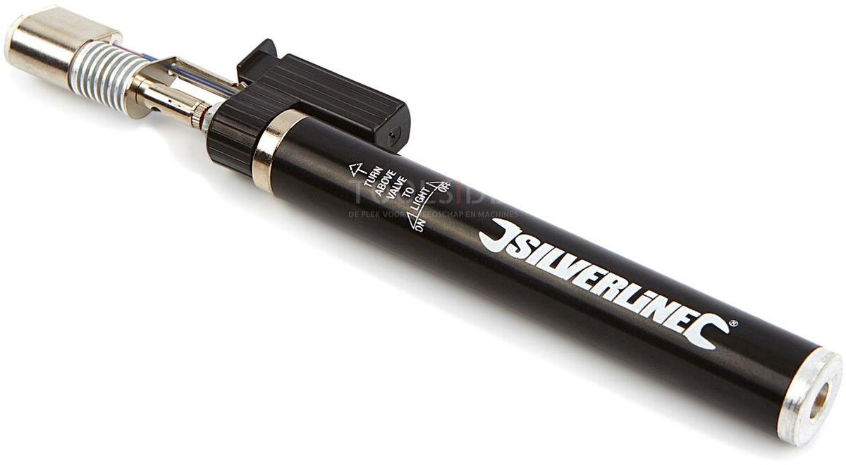 Silverline Gaslötkolben, Gasbrenner, Stiftbrenner mit 4 Lötspitzen