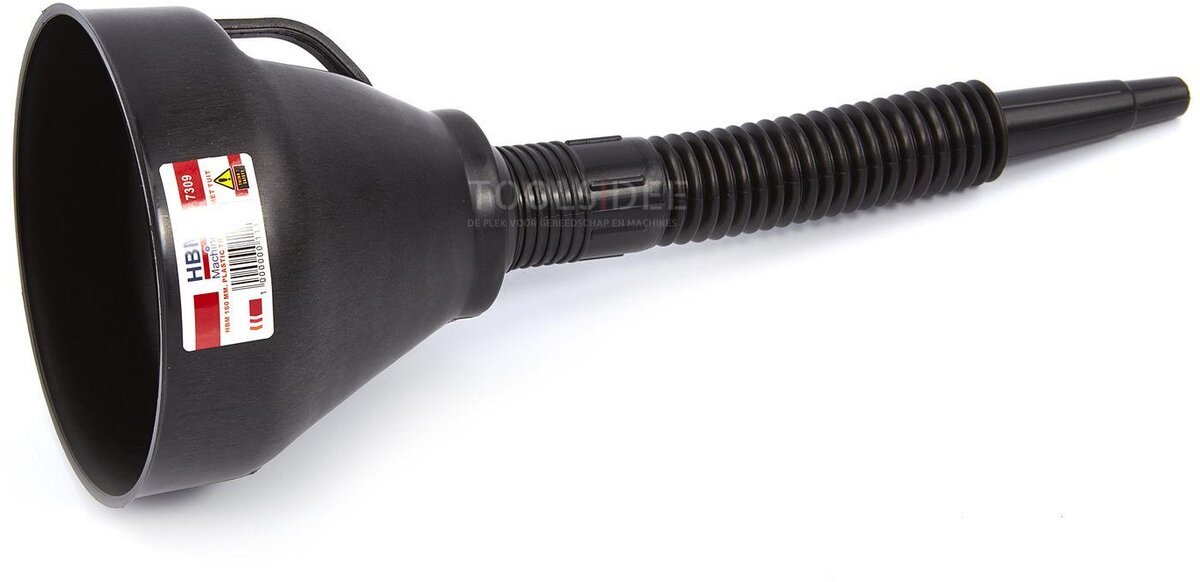 HBM 140 mm plastic funnel with spout
