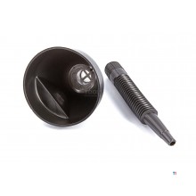 HBM 140 mm plastic funnel with spout