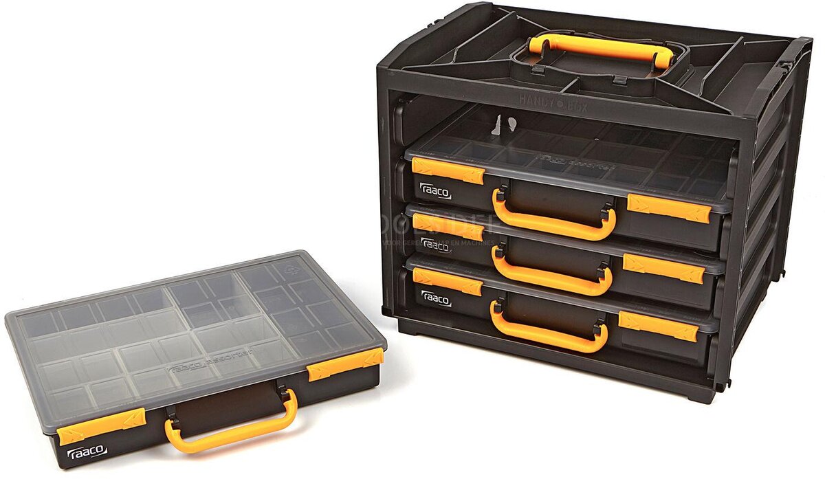 Raaco 127448 5 Delige Assortimentskoffer - 376 x 265 x 310 mm
