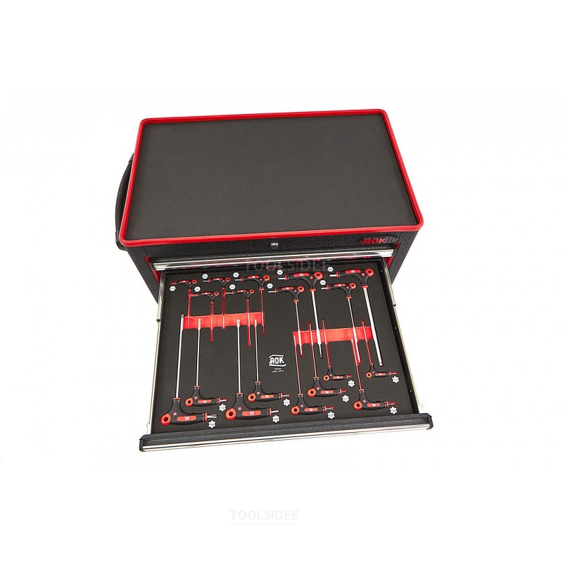 AOK Professional 249 Piece Filled Tool Trolley
