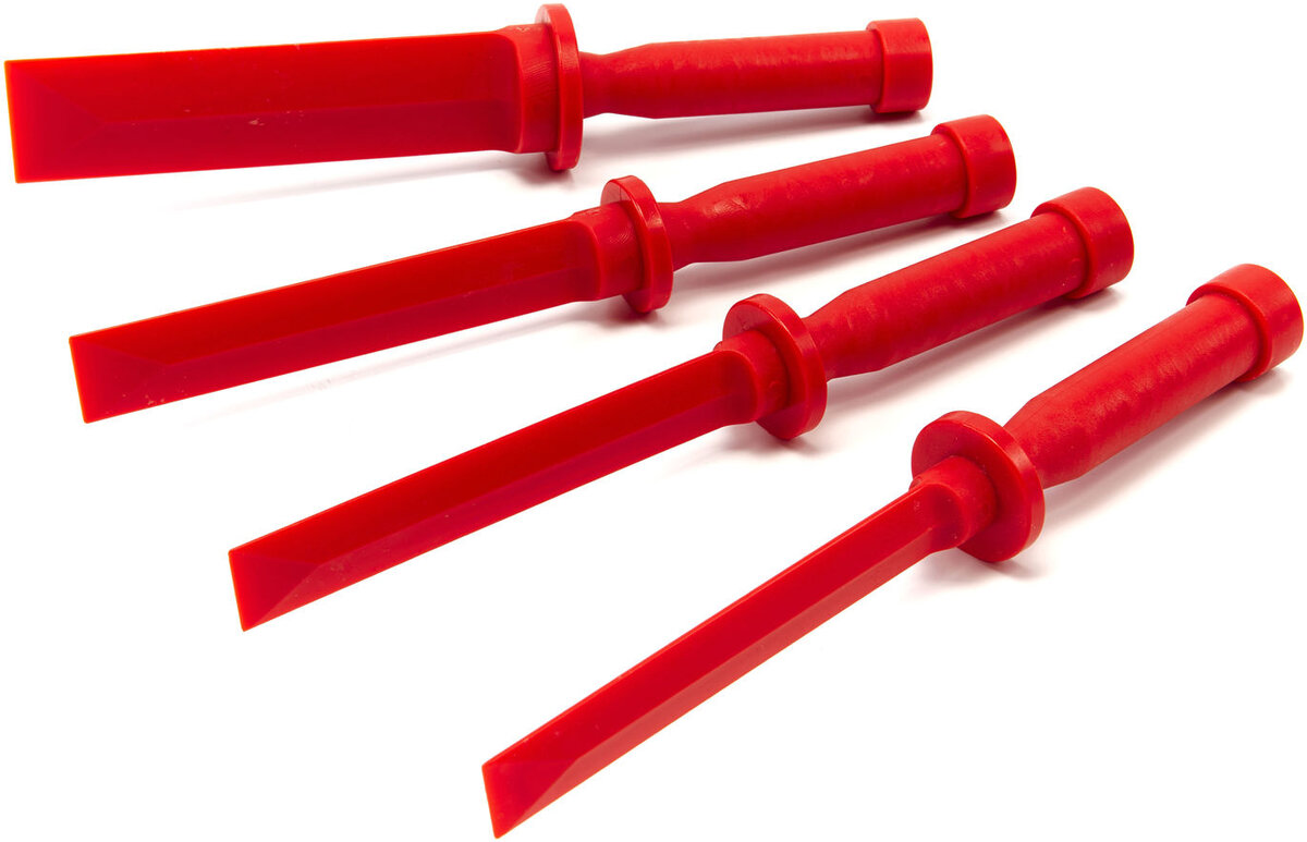 HBM 4-piece plastic scraper set