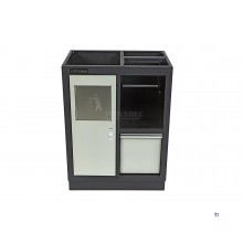 HBM waste bin and paper holder for workshop equipment