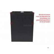 HBM waste bin and paper holder for workshop equipment