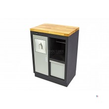 HBM waste bin and paper holder for workshop equipment
