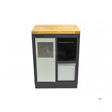 HBM waste bin and paper holder for workshop equipment