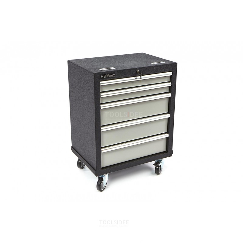 HBM 5 drawers professional tool trolley for workshop equipment