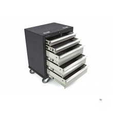 HBM 5 lådor Professionell verktygsvagn för verkstadsutrustning