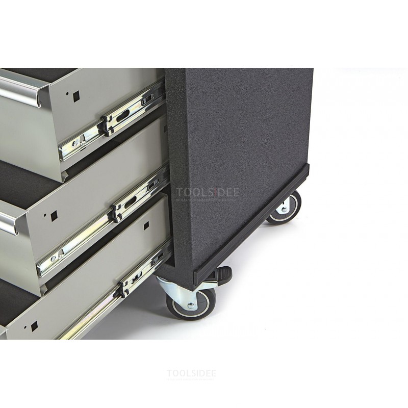HBM 5 lådor Professionell verktygsvagn för verkstadsutrustning