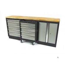 HBM 5 lådor Professionell verktygsvagn för verkstadsutrustning