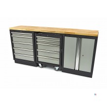 HBM 5 lådor Professionell verktygsvagn för verkstadsutrustning