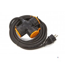 Relectric PRO verlengsnoer 5 mtr 3-voudig 3x1,5mm
