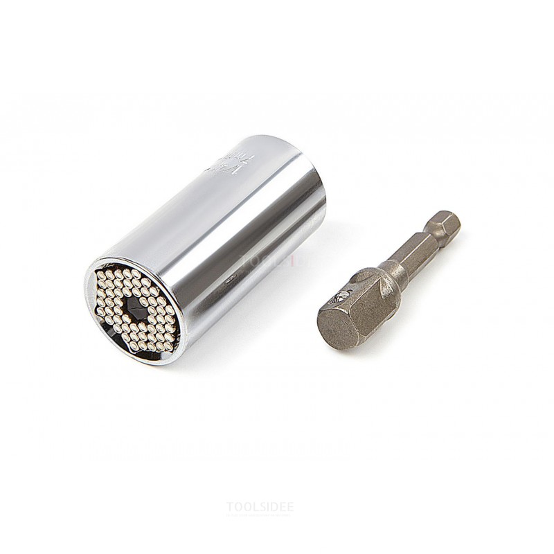 HBM universal socket wrench - socket set - 7 mm to 19 mm - gator grip