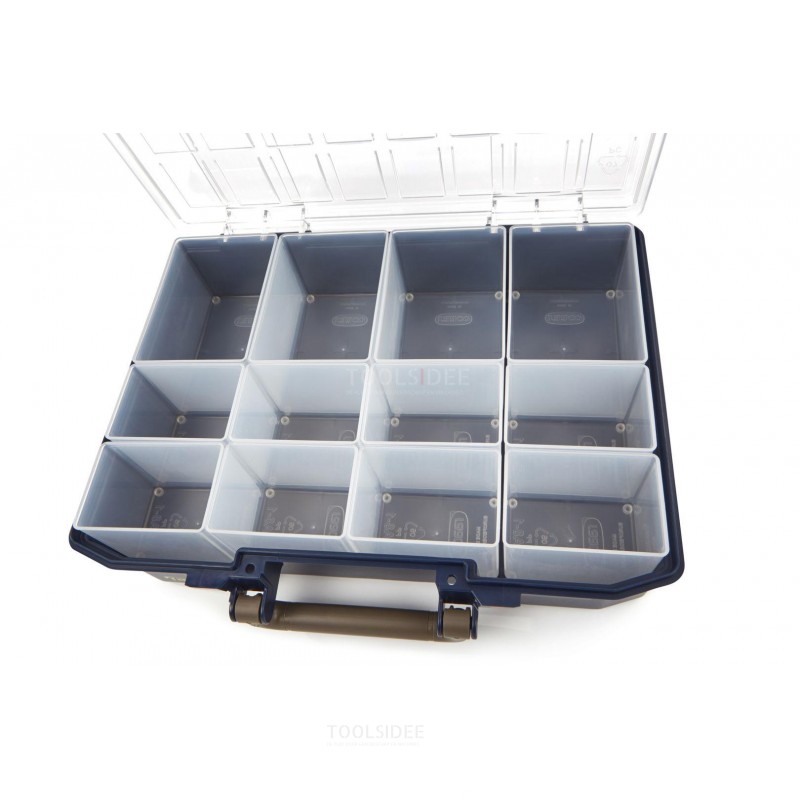 raaco carrylite 80 4x8-12 organizer incl. 12 insert boxes - 144551