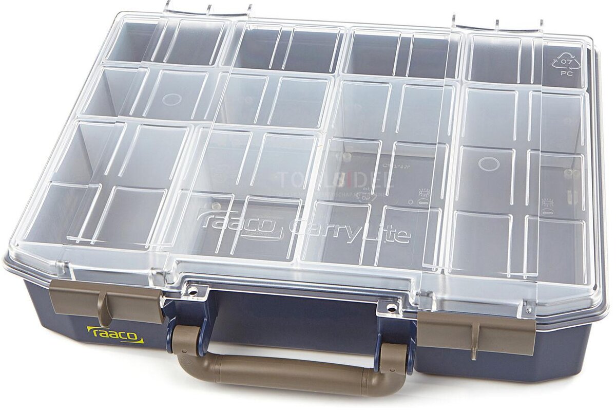 raaco carrylite 80 4x8-9 organizer incl. 9 insert boxes - 143608