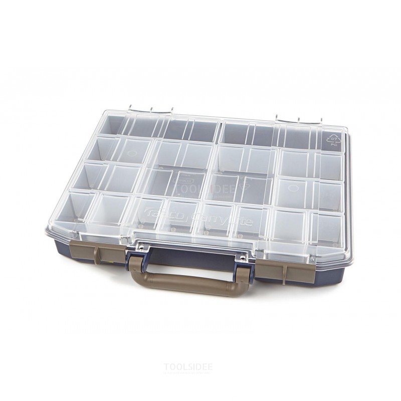 raaco carrylite 55 4x8-16 organizer incl. 16 insert boxes - 143615