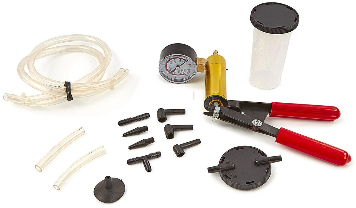 HBM 14-stykke vakuumpumpe for bremsevæske - bremsebelegg HBM 14-stykke vakuumpumpe for bremsevæske - bremsebelegg