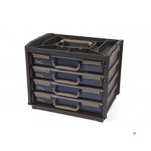Raaco sortimentlåda praktisk låda med 4 sortimentlådor