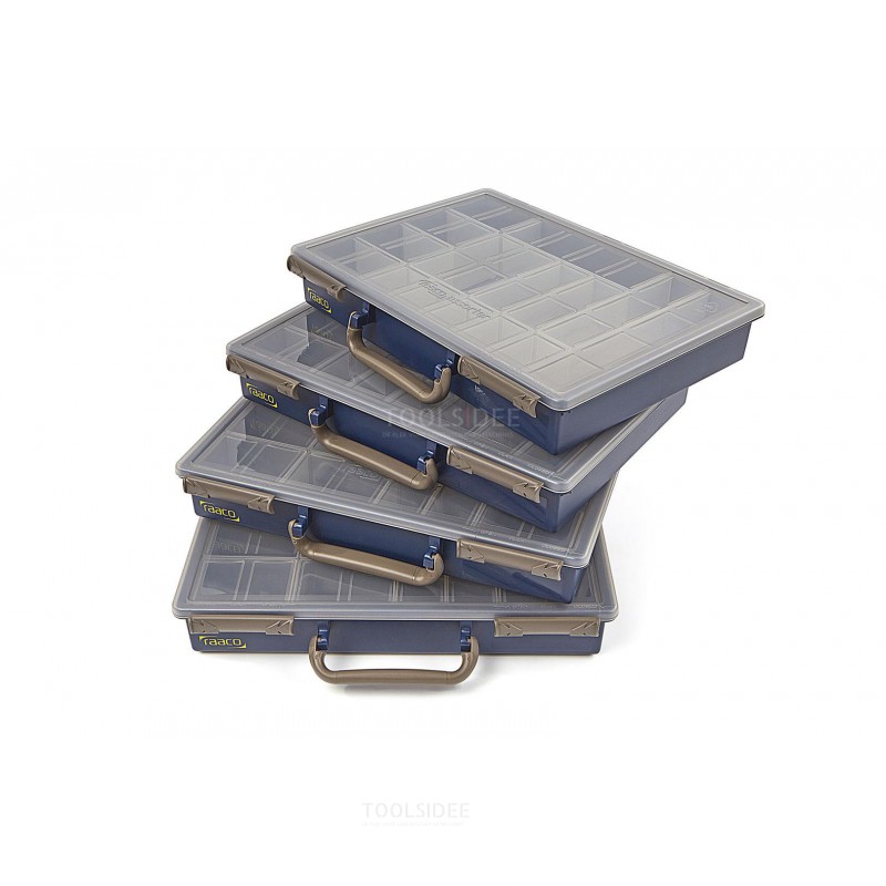 Raaco sortimentskasse praktisk kasse med 4 sortimentskasser
