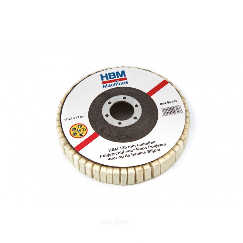 HBM lamella polishing discs for end polishing for the angle grinder