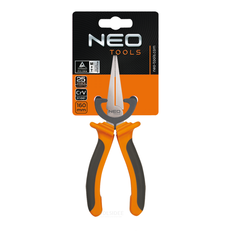 neo flat nose pliers 160mm din 5745