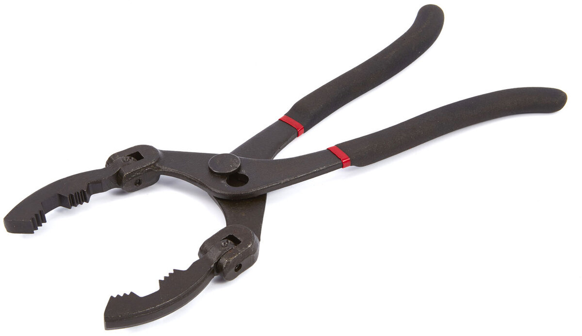 Hbm 325 mm. oliefiltertang med justerbar vinkel fra 0 til 90 grader og 57 til 120 mm rækkevidde