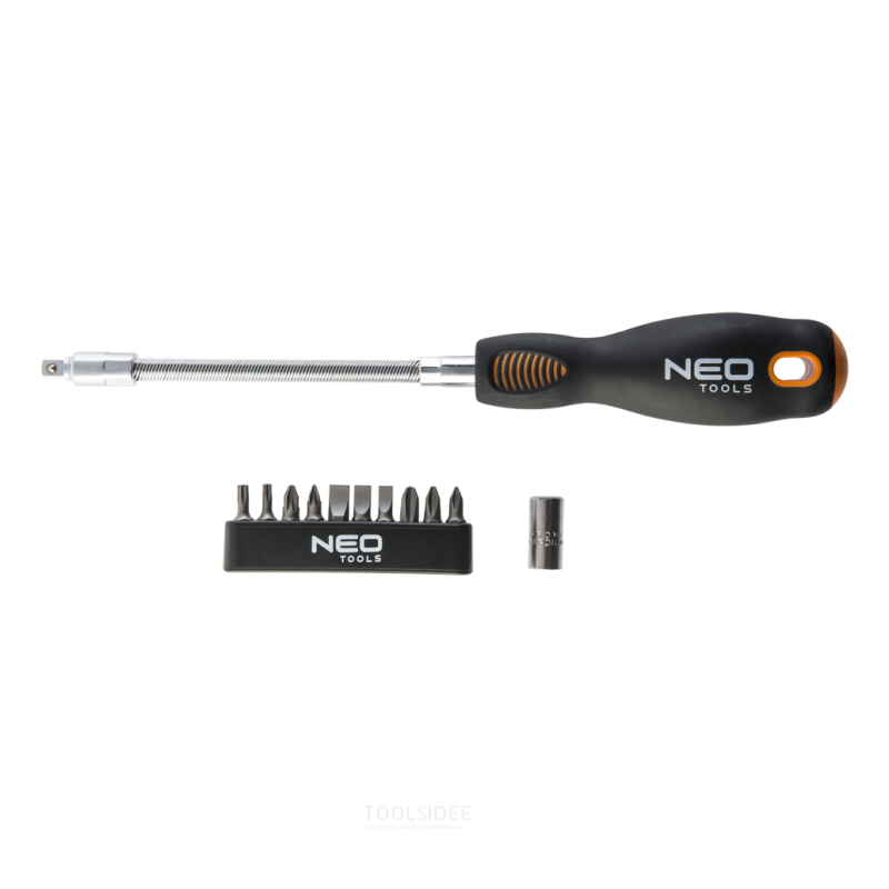 neo flexible screwdriver incl 12 bits